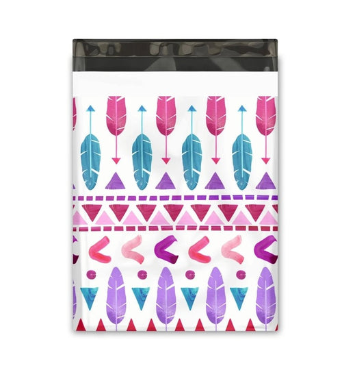 Cupid's Arrow Valentine Poly Mailers Size 10x13 Colorful Shipping Bags