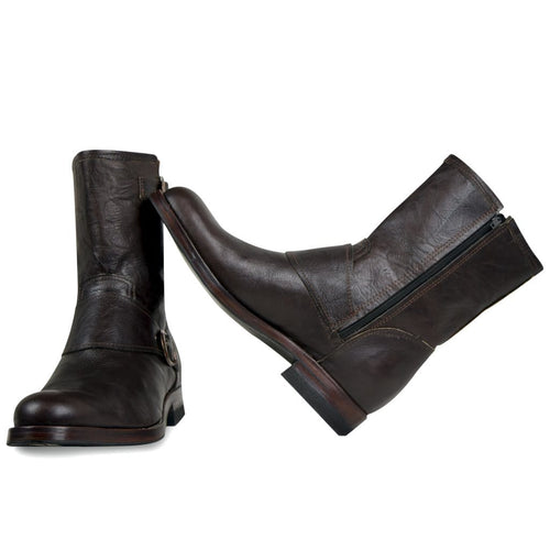 Custom Leather Biker Boots – Handmade Motorcycle Riding Boots | Goodyear Welt