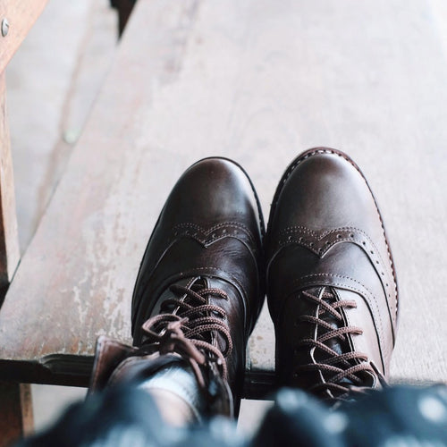 Custom Handmade Lace Up Victorian Boots Atitlan Leather