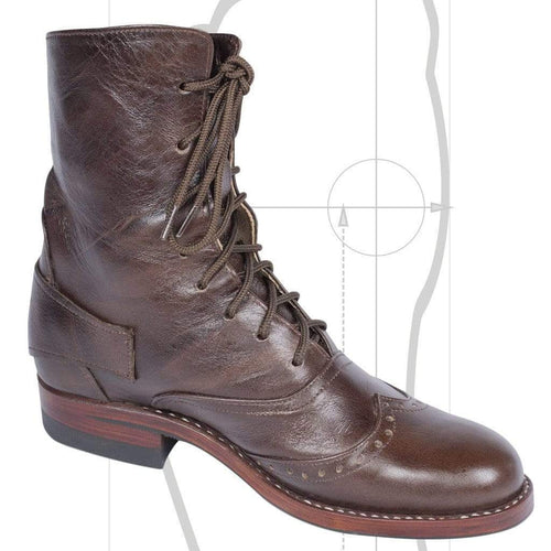 Custom Handmade Lace Up Victorian Boots Atitlan Leather