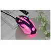 Cute Gaming USB Wired Mouse Girls Pink Computer Professional 2400 DPI Mouse Colorful Silent Mouse For PC