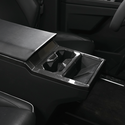 [Real Carbon Fiber] Front Drain Cup Panel For Cybertruck (Glossy/Matte)