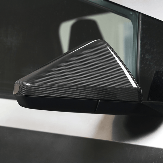 [Real Carbon Fiber] Side Mirror Cover Glossy Dry Carbon For Cybertruck