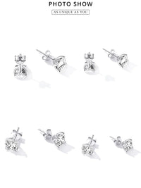 D Color VVS1 1ct Moissanite Stud Earrings 925 Sterling Silver Wedding Gift