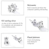 D Color VVS1 1ct Moissanite Stud Earrings 925 Sterling Silver Wedding Gift