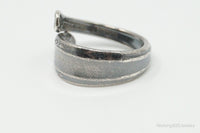 Antique International Sterling "Prelude" Floral Silver Spoon Ring Size 6