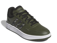 adidas Mens Hoops 3.0 Basketball Sneaker Night Cargo/Black/White 7.5