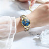 Women's Gold Stainless Steel Multifunction Quartz Watch