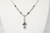 Designer Nicky Butler Moonstone Garnet Sterling Silver Necklace