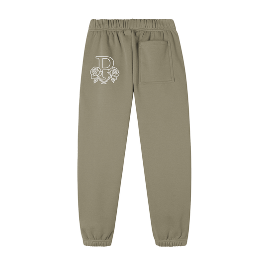 Phantom Rose Drawstring Fleece Sweatpants