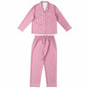 Simple Pink Flamingo Satin Pajamas