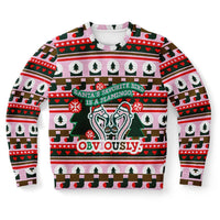 Santa's Favorite Bird Is A Flamingo Ugly Christmas Sweatshirt
