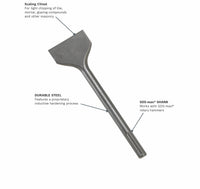 BOSCH HS1910 3 In. x 12 In. Scaling Chisel SDS-max® Hammer Steel