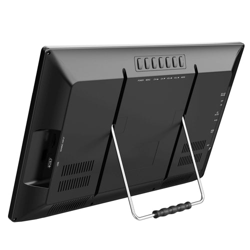 Portable 16" 12 Volt Digital LED TV with USB, SD, and HDMI Input: Built-in Rechargeable Lithium Ion Battery and FM Radio Jupiter Gear