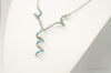 VTG Handmade Native American Zuni RDB Turquoise Sterling Silver Necklace