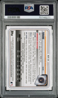 Graded 2020 Topps Bowman Chrome Brice Turang #BCP35 Prospects Blue Refractor #/150 Rookie RC Baseball Card PSA 10 Gem Mint