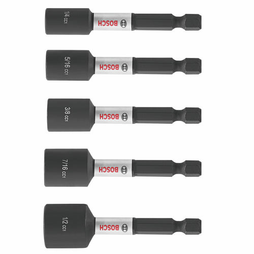 BOSCH ITDNSV205 5 pc. Driven 2-9/16 In. Impact Nutsetter Set