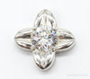 Large Cubic Zirconia Sterling Silver Pendant