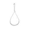 .925 Sterling Silver 1/4 Cttw Diamond Marquise Shaped Link 4"-10" Adjustable Bolo Bracelet (I-J Color, I1-I2 Clarity)