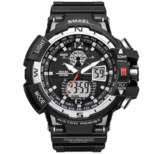 NEW Modern RED Sport Watch For Men and Woman With LED Digital Quartz Display Men's Top Brand Luxury Digital-watch Relogio Masculino In Army Military Popular Design Waterproof 50M