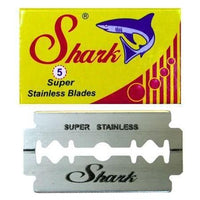 Shark Super Stainless Steel Double Edge Razor Blades - 10 Pack