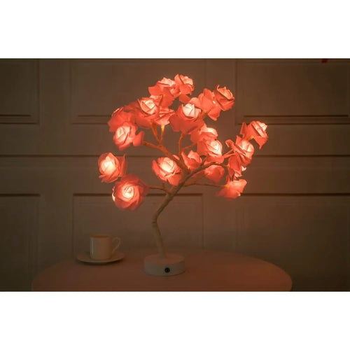 Decorative Flower Lamp with Soft Warm Light for Home Interiors