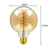 Decorative G125 Edison Bulb for Home Lighting with Dimmable LED Bulbs