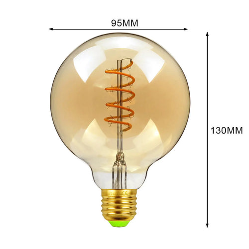 Decorative G125 Edison Bulb for Home Lighting with Dimmable LED Bulbs