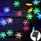 Color Snow Flakes / 12 Meters 100 Lights with Height