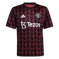 adidas Boys Manchester United Pre-Match Jersey Black/MUFC Red Medium
