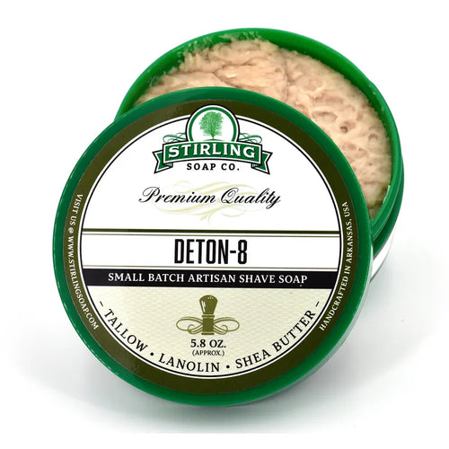 Stirling Soap Co. Deton-8 Shave Soap Jar 5.8 Oz