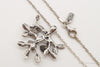 Vintage Shablool Didae Orange CZ Hope Believe Life Tree Sterling Silver Necklace