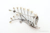Large Antique Faux Pearl Sterling Silver Brooch Pin
