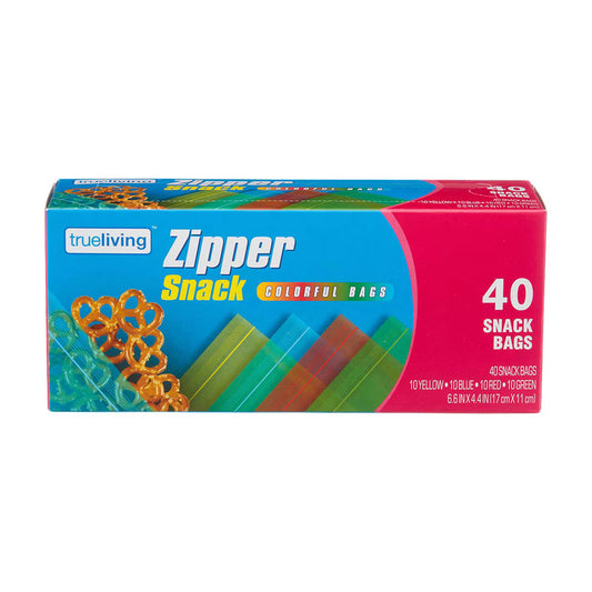 Dollar Zipper Snack Bag, 24 x 40-Pack