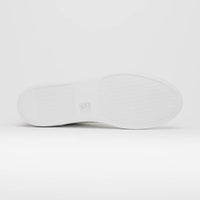 65-229-WHT Diaz Rubberized Calfskin Sneaker White