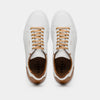 65-229-WHT Diaz Rubberized Calfskin Sneaker White