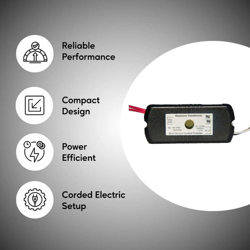 Dimmable 150W Halogen Lamp Transformer with Auto Restart | 3 Year Warranty