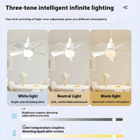 Dimmable Remote Control Ceiling Fan Light for Home & Dormitory