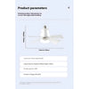 Dimmable Remote Control Ceiling Fan Light for Home & Dormitory