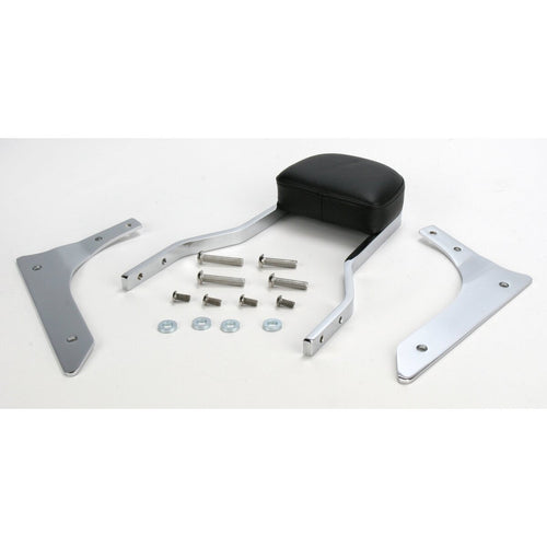 Cobra Short Square Sissy Bar w/Pad 02-5618 - Honda VT750CS Shadow Aero ABS 13-16, 18-20, 22-24 & VT750C Shadow Aero 04-09, 11-16, 18-20, 22-24