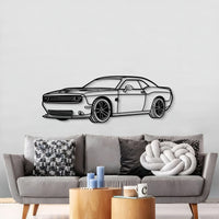 2019 Challenger SRT Perspective Metal Car Wall Art - MT1261