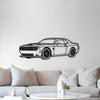 2019 Challenger SRT Perspective Metal Car Wall Art - MT1261