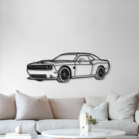 2019 Challenger SRT Perspective Metal Car Wall Art - MT1261