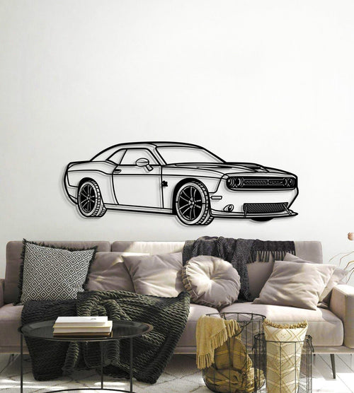 2019 Challenger SRT Perspective Metal Car Wall Art - MT1261