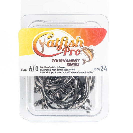 Double Offset Circle Hooks 6/0 - Value Pack Catfish Pro
