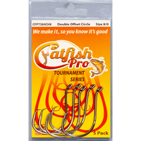 Double Offset Circle Hooks 8/0 Catfish Pro