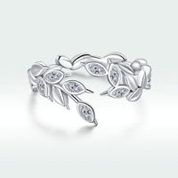 S925 Sterling Silver Ring with Pavé Setting and CZ