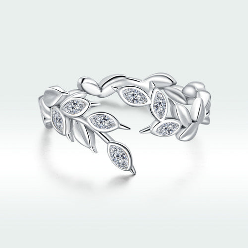 S925 Sterling Silver Ring with Pavé Setting and CZ