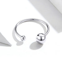S925 Sterling Silver Plated Platinum Ring