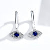 S925 Platinum Plated Pavé Setting CZ Earrings - 1.9*1cm - Women's Jewelry